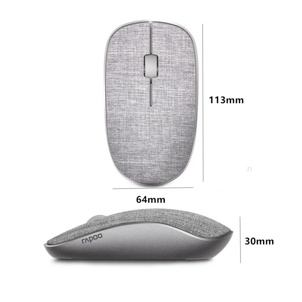 Новая оптическая беспроводная мышь Rapoo 3500Plus игровая USB с мягким тканевым