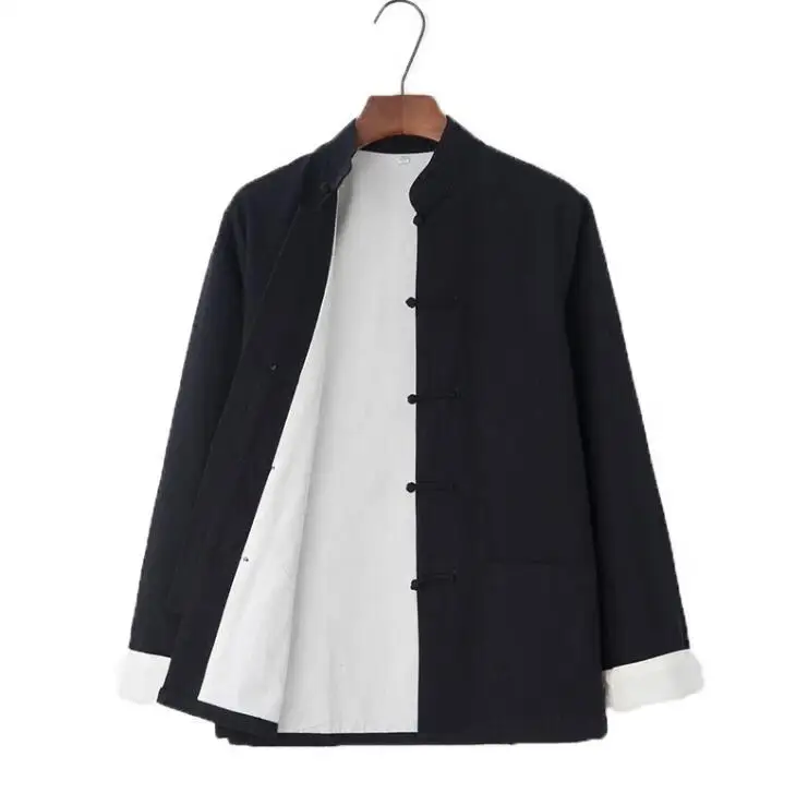 

Autumn long sleeve Tangzhuang men Cotton Chinese jacket Chinese traditional clothing Tai chi Wing Chun