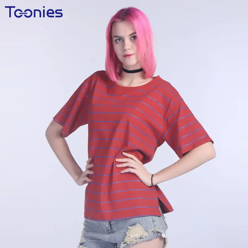 Compra camisa de rayas rojas y amarillas online al por