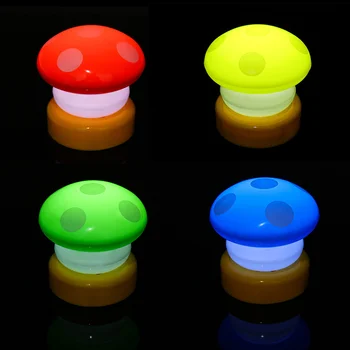 

1pc Mini LED Night Light Colorful Mushroom Press Down Touch Room Desk Bedside Lamp for Baby Kids Christmas Gifts Interior Design
