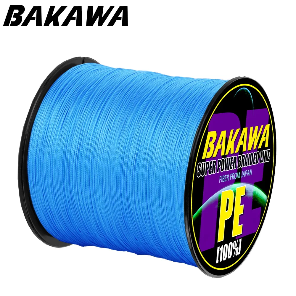 BAKAWA 300 M 4 السواحل سوبر قوي PE مضفر خطوط الصيد المتعددة الشعيرات خطوط ل الكارب الصيد سلك حبل الحبل Pesca بيكي 10LB