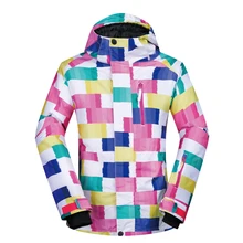 Лыжная куртка женская зимняя ветрозащитная Водонепроницаемая дышащая теплая CK Лыжная одежда зимнее пальто Женская лыжная и Сноубордическая куртка бренды