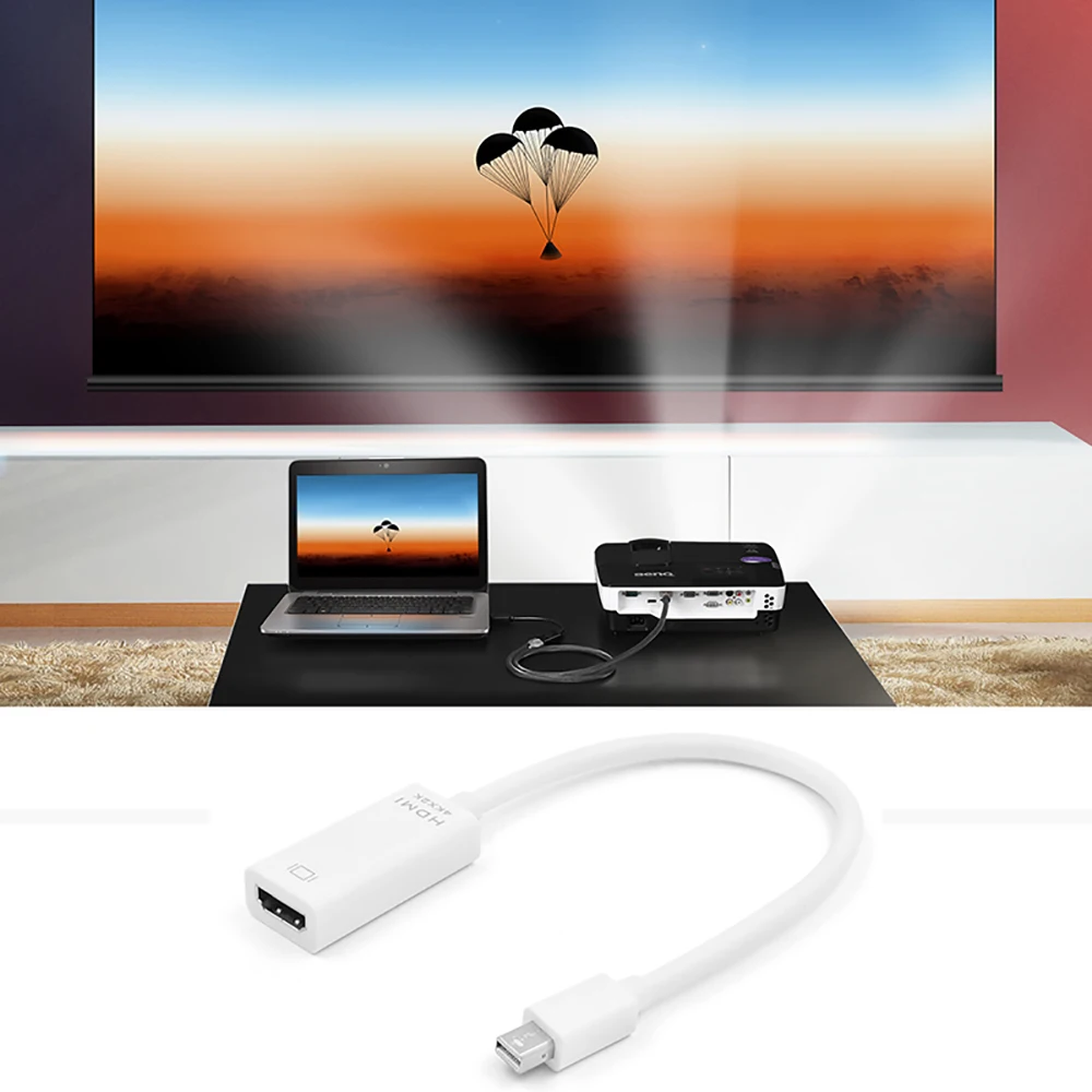 Kebidu HD Mini DP к HDMI кабель штекер гнездо Sup порт 4K * 2K конвертер адаптер дисплея для Macbook