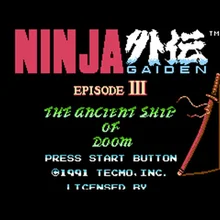 Ninja Gaiden 3 60 Pin игровая карта для 8 бит Subor игровой плеер