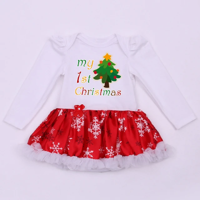 Newborn Christmas Baby Tutu Bodysuits My First Christmas Outfits Newborn Christmas Baby Tutu Bodysuits My First Christmas Outfits Baby Girls Jumpsuit New Born Infant Clothing - Newborn Christmas Baby Tutu Bodysuits My First Christmas Outfits