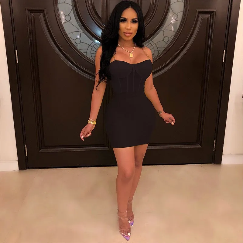 

2019 Women See Though Mesh Skirt Set Spaghetti Strap Two Piece Set Package Hip Mini Dress Club Outfits