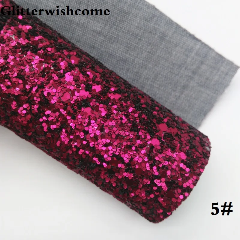 Glitterwishcome 30X134 см мини ролл синтетическая кожа, матовый с эффектом блестящей кожи, искусственная кожа из искусственной кожи Ткань Винил для Луки, GM042 - Цвет: 5