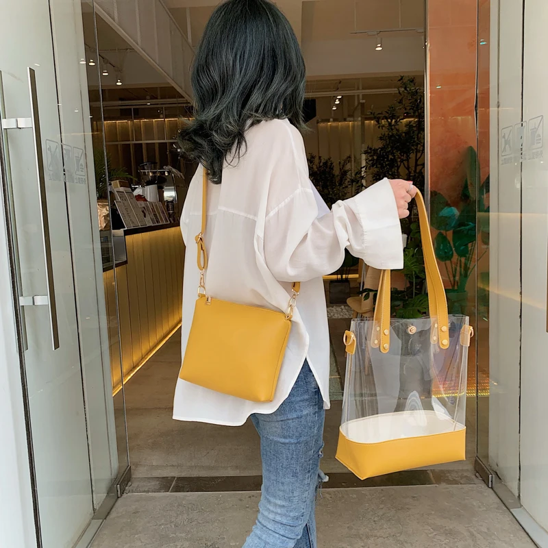 

Women Handbag pu Leather Women Shoulder Bags 2 set Famous Brand Designer Women Messenger Bags Ladies Casual Tote Bags sac a main