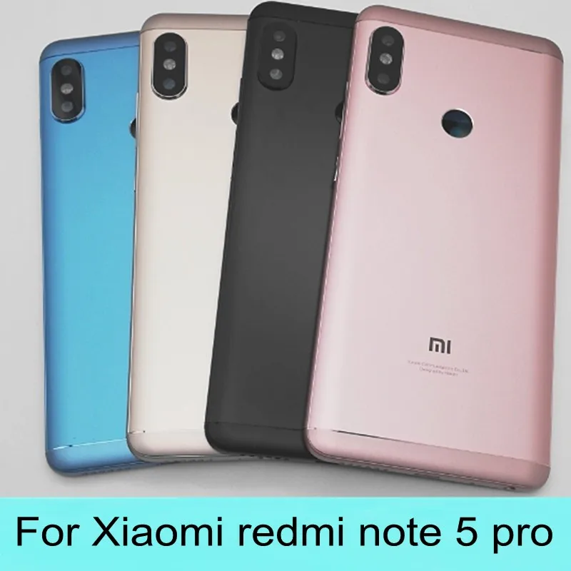 

Battery cover case for 5.99 inch xiaomi redmi note 5 pro replaced phone housing case with side buttons for hongmi note 5 pro
