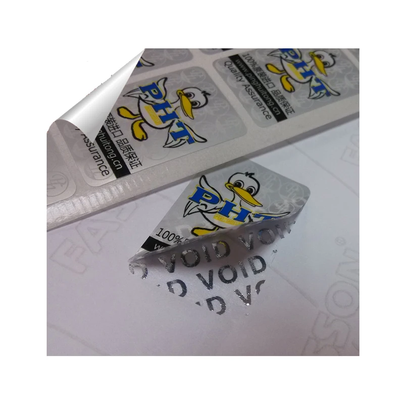 

tamper evident security customized void sickers,supply total transfer void label,custom printable security labels