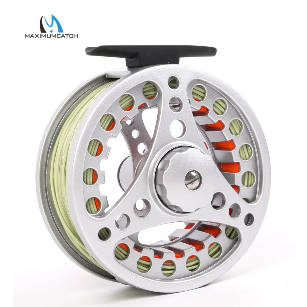 

Maximumcatch  Fly Fishing Reel and Line Combo 5/6wt 7/8wt Large Arbor Die-casting Aluminum Fly Reel Combo