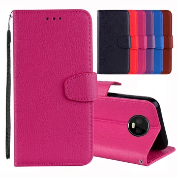 

100pcs/lot free shipping Case For MOTO G6 2018 Soft TPU + PULeather Lychee Wallet Case For MOTO G6 Plus 2018