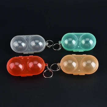 

Random Plastic Table Tennis Ball Container Box Case Ping Pong Ball Storage Box With Keychain Table Tennis Accessories Gift