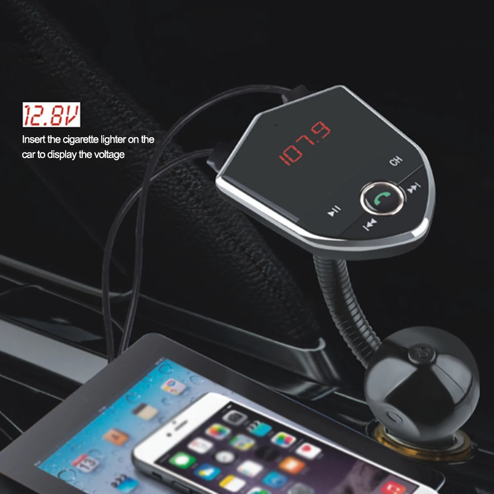 Беспроводной Bluetooth 602E автомобильный комплект громкой связи fm-передатчик AUX аудио музыкальный mp3-плеер двойной USB зарядное устройство