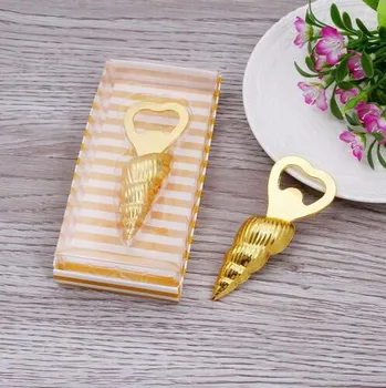 

Free Shipping 50pc Conch bottle opener wedding favors Good gift for Beach series "Shore Memories" Sea Beach Shell Bottle Opener