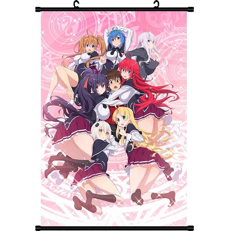 Аниме старшая школа DxD Himejima Akeno & Toujou Koneko Irina Shidou Rias Gremory домашний Декор настенный