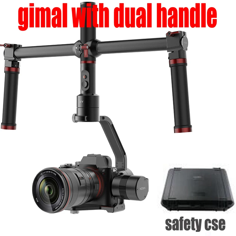 

MOZA Air 3 Axis DSLR Gimbal Handheld Stabilizer Dual handle Safety Case For Canon SONY A7 Cameras Load 2.5KG VS Zhiyun Crane