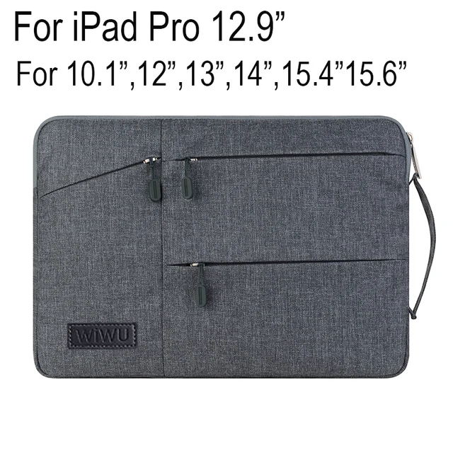 Special Price Gent business Laptop Sleeve Pouch For iPad Pro 12.9 inch Handbag For MacBook 13.3 inch High-capacity Bag Tablet Notebook Pouch
