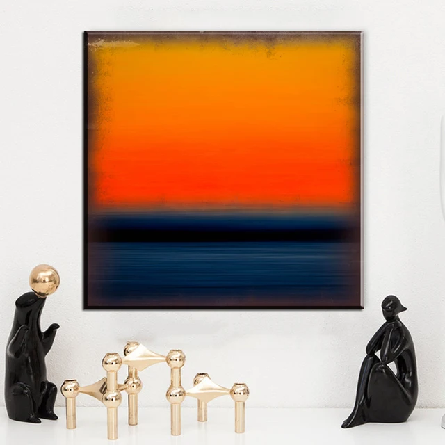 ZZ171 abstrakte leinwand kunst mark rothko orange blau leinwand ... ZZ171 abstrakte leinwand kunst mark rothko orange blau leinwand ...