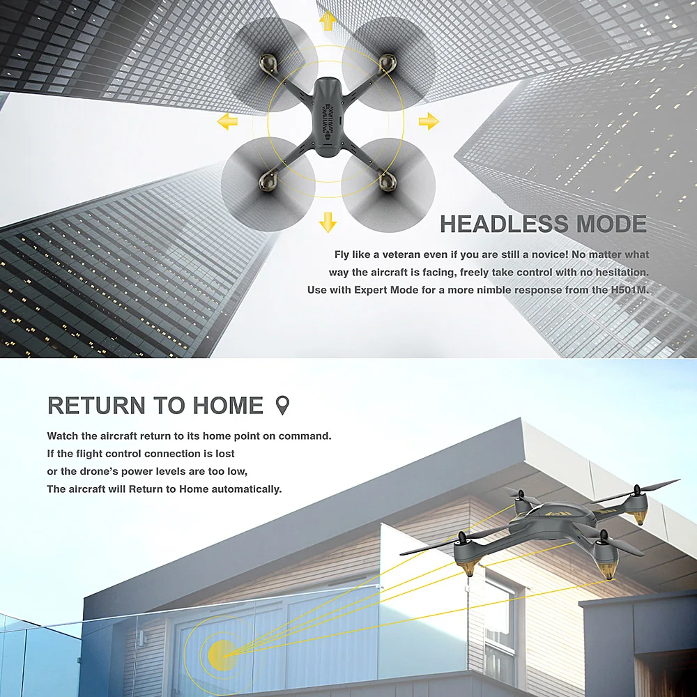 H501M X4 AIR 720 P HD камера gps Квадрокоптер WiFi FPV Quadcopter бесщеточный Радиоуправляемый Дрон вертолет RTF Дрон
