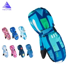 Детские лыжные перчатки для детей возрастом от 5 до 10 лет, зимние перчатки, детский сноуборд, снегоход, мотоциклетные перчатки для верховой езды