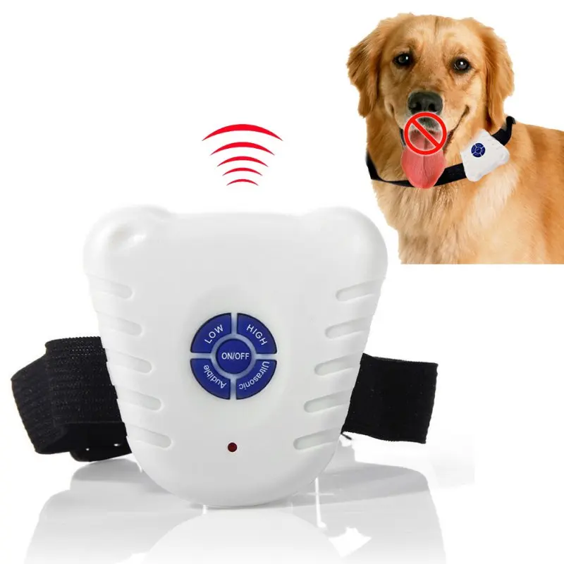 

Useful Safe Ultrasonic Dog Pet Stop Barking Anti Bark Training Trainer Control Collar Hot