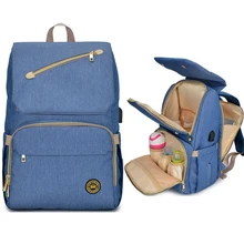 USB Водонепроницаемая Противоугонная сумка для подгузников для мам, рюкзак для подгузников для мам, органайзер для детских колясок, сумки для пеленания для ухода