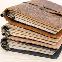 Ретро галстук линии ручной работы кожаный альбом для рисования пуля журнал тетрадь бумага еженедельные аксессуары для планировщика канцелярские принадлежности дневник 1659