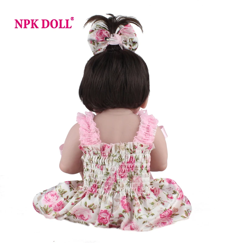 Кукла реборн NPKDOLL полностью виниловая младенец для девочек 55 см Реалистичная