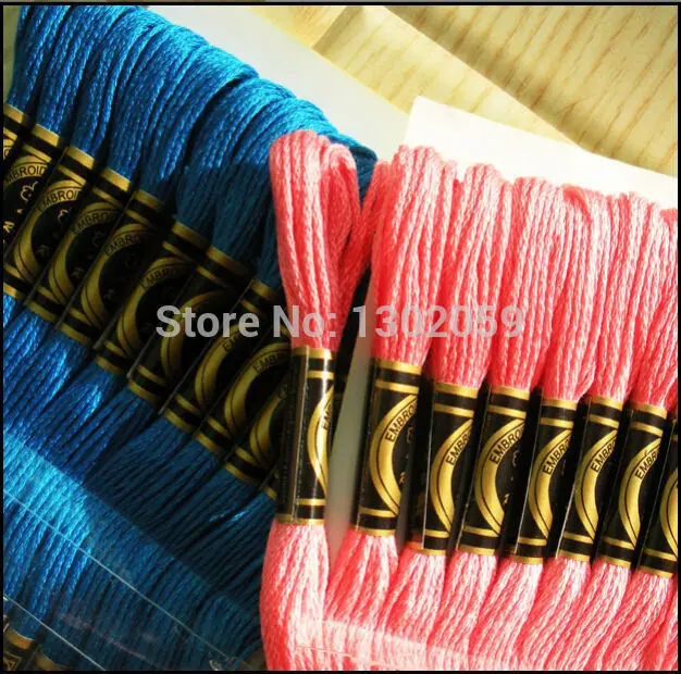 Factory Wholesale Embroidery Cross Stitch Floss Thread 894 Pcs/Lot
