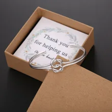 

Knot Bracelet Bridesmaid Proposal Love Knot Bracelet Bridesmaid Gift bracelet,Thank You For Helping Us Tie The Knot