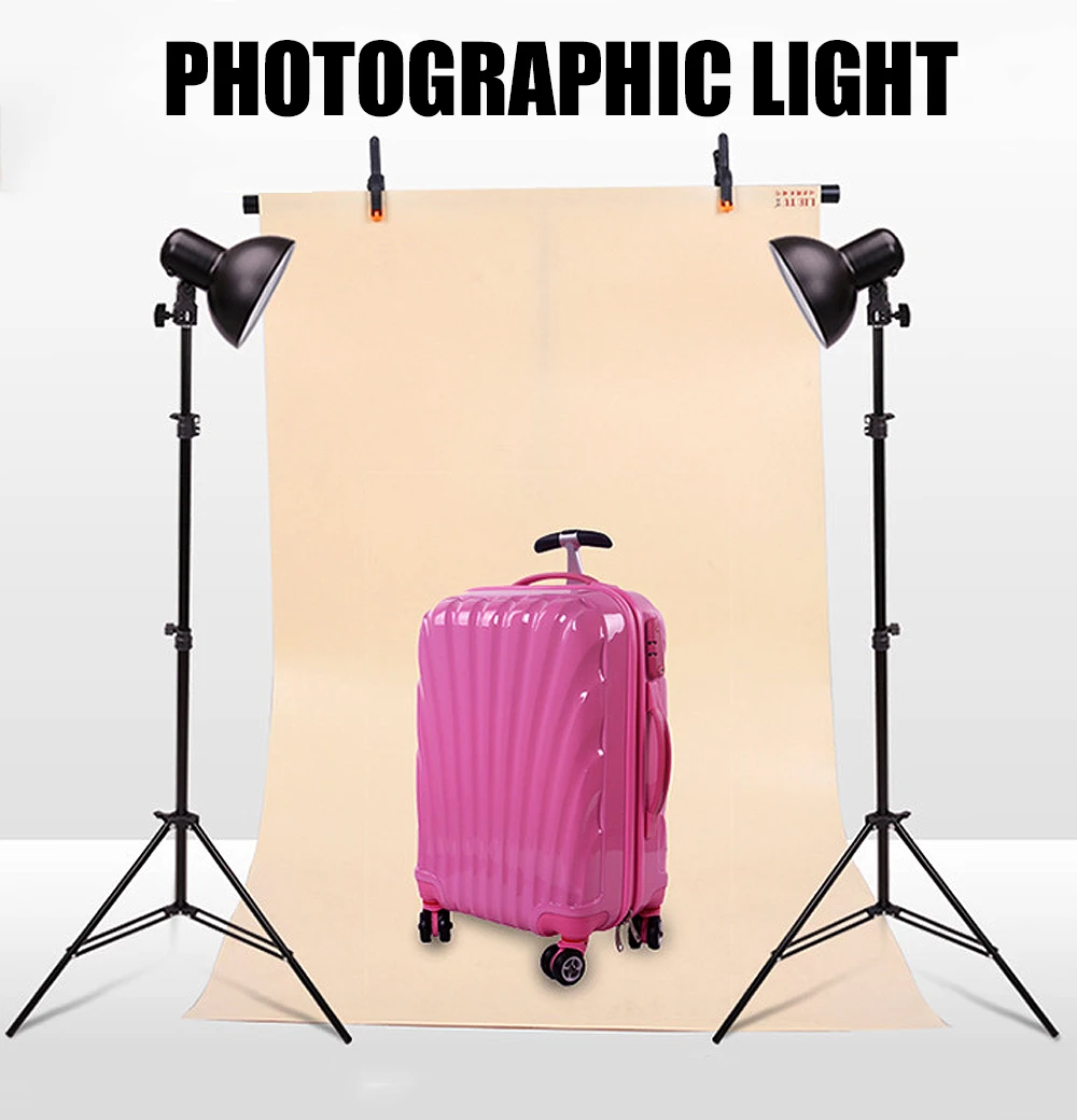 Lâmpada de Assoalho Ascelina Moderno Prático Seguro Fotográfico Metal Luz Fotografia Iluminação Ajustável Equipamento Led 2 led fotográfico metal luz fotografia iluminação ajustável equipamento fotográfico