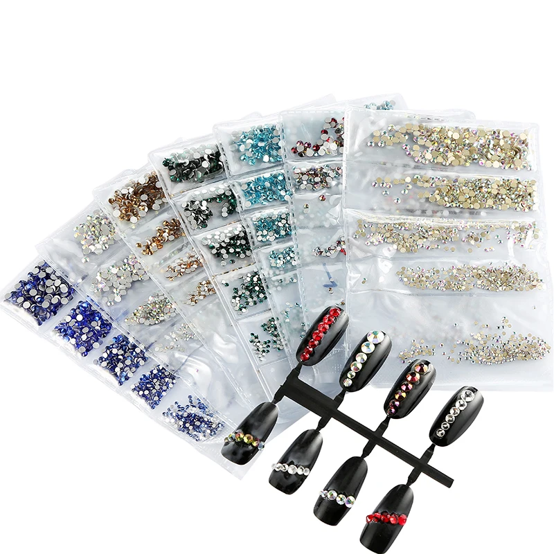 20 моделей плоских стеклянных алмазных сверл для ногтей, аксессуары для маникюра, Rhinestoens DIY ювелирные изделия, 3D украшения для ногтей 028