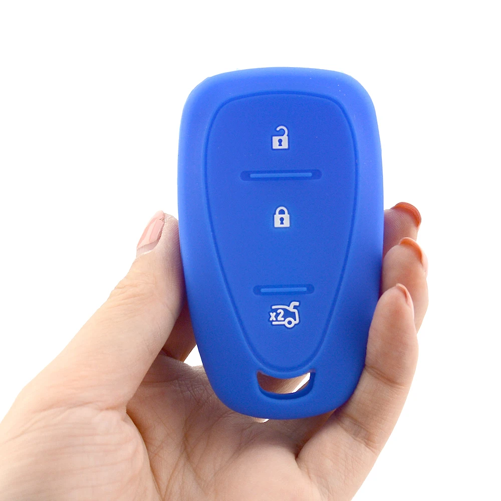 3 button silicone car key case for Chevrolet 4