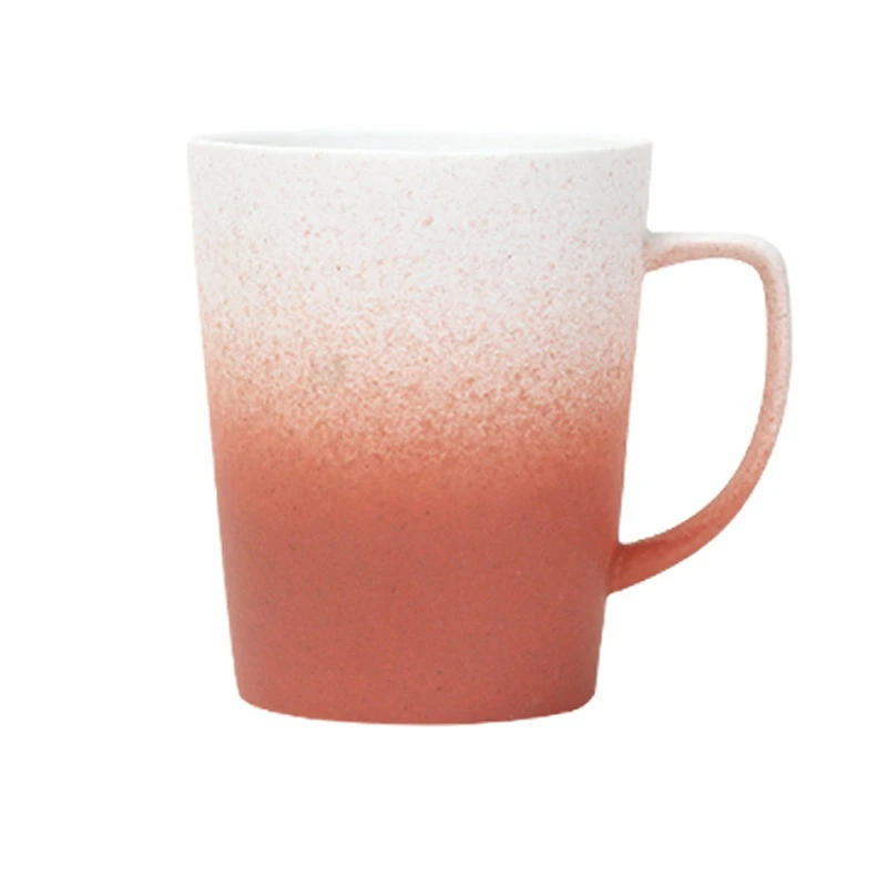 

Creative Ceramics Coffee Mug With Cover Spoon Novelty Color Gradient Change Cups And Mugs Xmas Gift