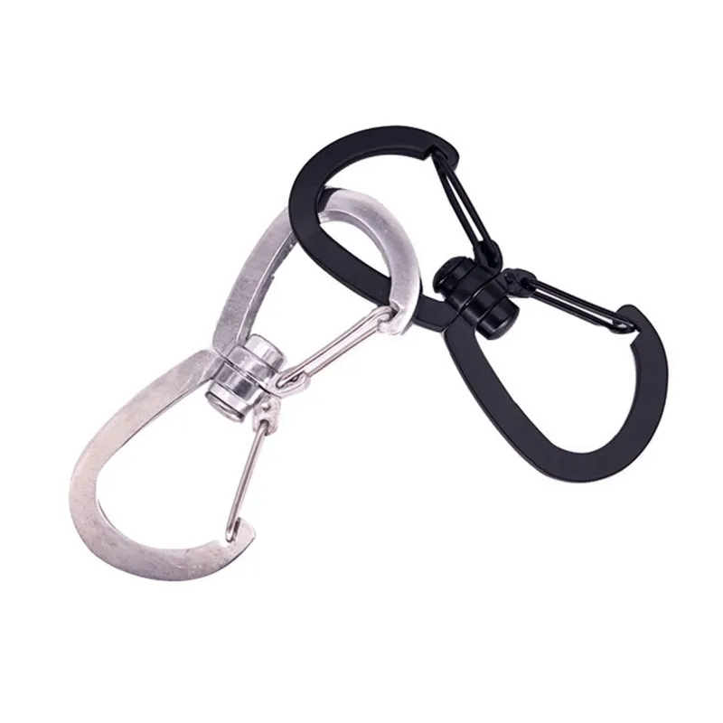 

1pc 7cm Stainless Steel Carabiner Climbing 8-Ring Key Chain Clip Camping Keyring Snap Hook Outdoor Travel Kit Quickdraws