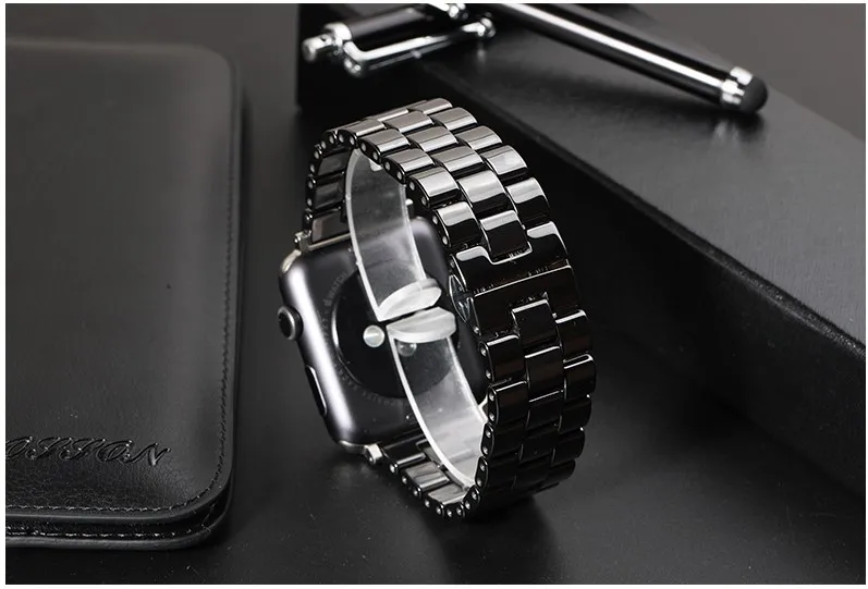 Горячая Распродажа, керамический ремешок для Apple Watch, ремешок серии 5/4, 3, 2, 1, 38, 42 мм, 40 мм, 44 мм, браслет для iwatch, ремешок
