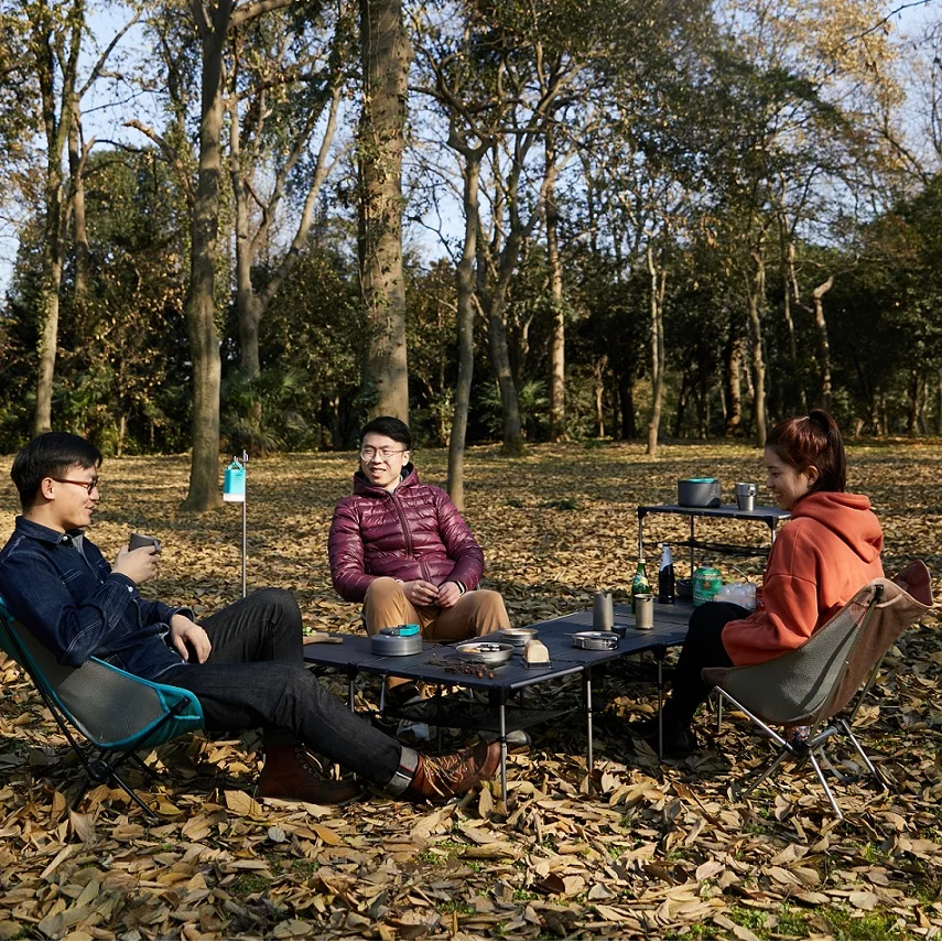  BLACKDEER Outdoor Camping Desk Aluminum Alloy Folding Table Portable Picnic Fishing Beer Table Ligh