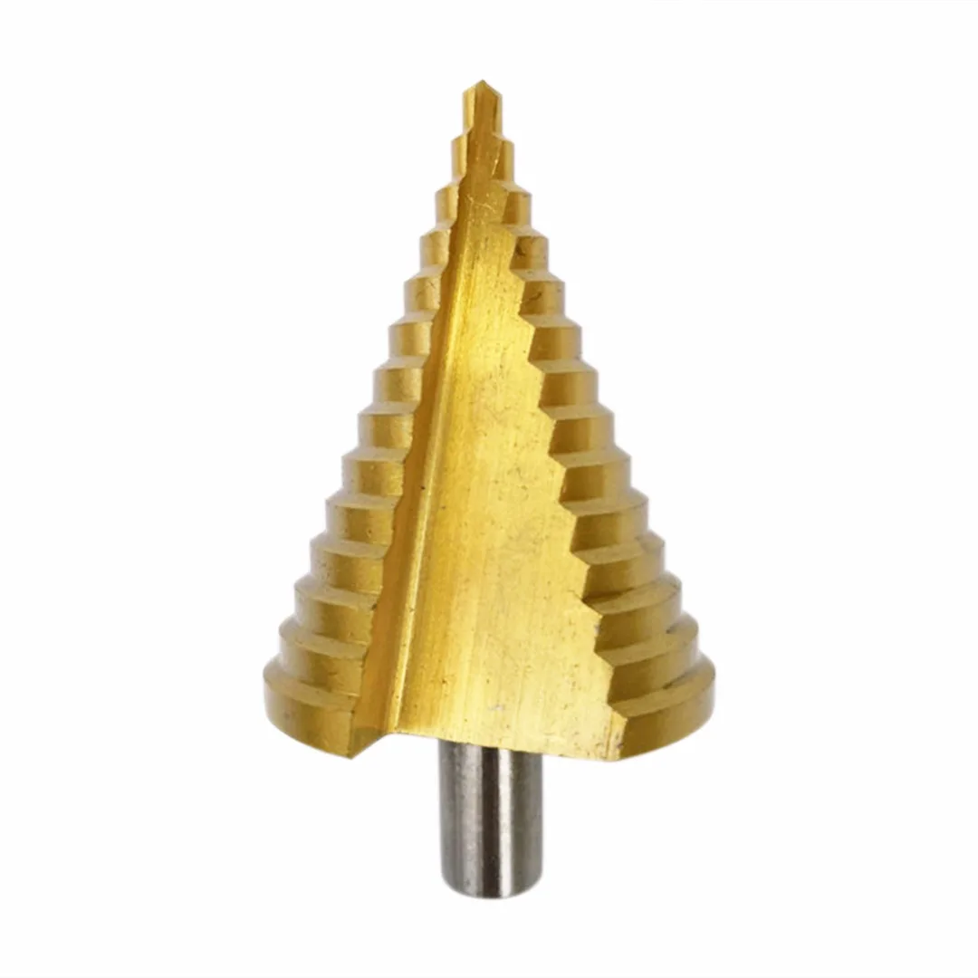 1pc 4 - 42mm HSS Steel Step Drill Bit Titanium Coated Cone Drill Bits Wood Metal Working Tool