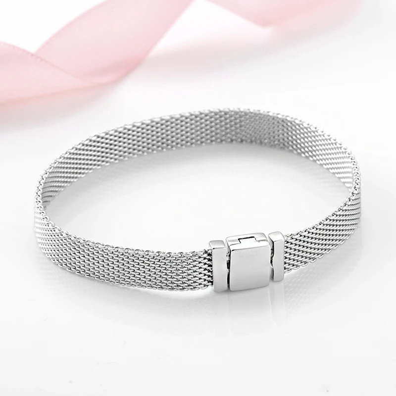 Günstige Hohe qualität 925 Sterling Silber Mode Clip Perlen Armbänder für Frauen Fit Original reflexions armband charme femme Schmuck