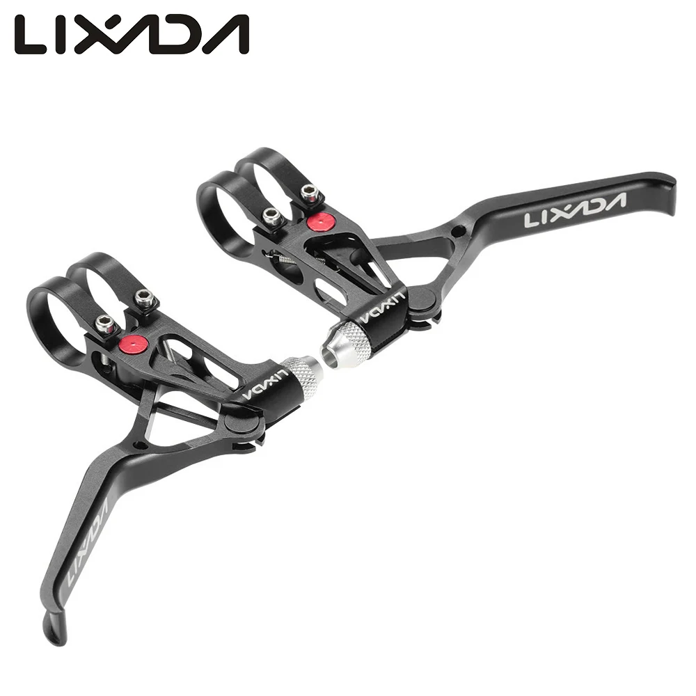 

Lixada Bicycle CNC Aluminum Brake Lever MTB Mountain Bike 3 Fingers Mechanical Brake Levers 1 Pair