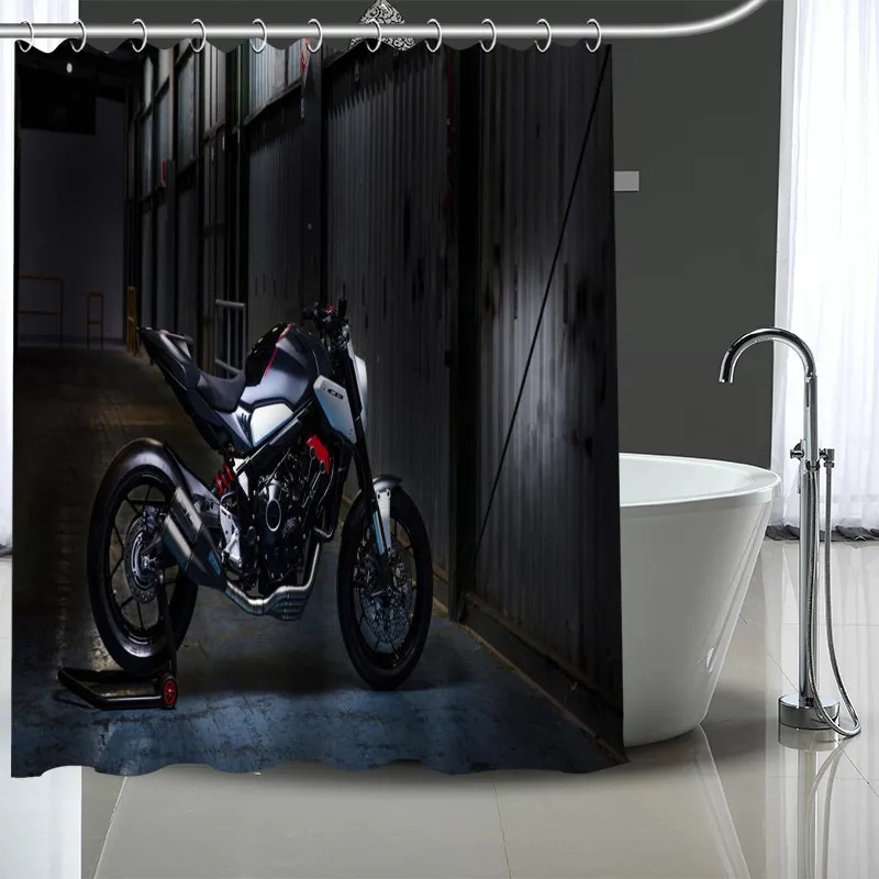 Пользовательские мотоциклетные занавески для душа Современные тканевые занавески для ванной s домашний декор занавески s больше размеров на заказ Ваш образ