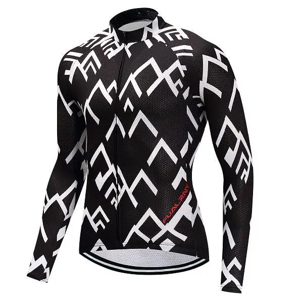 Мужской комплект из Джерси для велоспорта, зимний комплект одежды из теплого флиса для велоспорта, профессиональная одежда для гонок с длинным рукавом, велосипедная форма, костюм, облегающий костюм - Цвет: only jersey