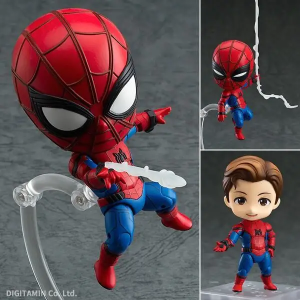 

Anime Marvel Avengers Nendoroid 781 Cute Spiderman Kawaii Spider Man 10cm Action Figure Toys