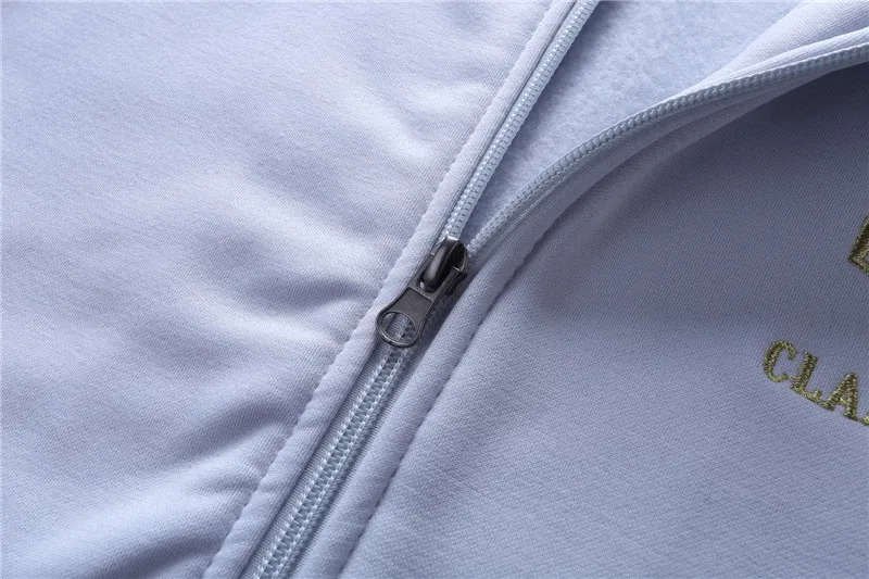 ASALI 2018 Men's Sportwear Suit Sweatshirt Tracksuit Without Hoodie Men Casual Active Suit Zipper Outwear 2PC Jacket+Pants Sets