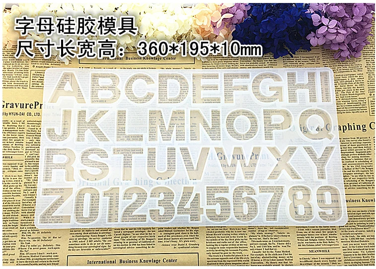 

Кристаллический капельный клей Алфавит силиконовая форма «сделай сам» аксессуары ручной работы цифровой кулон из смолы подвесная модель детали