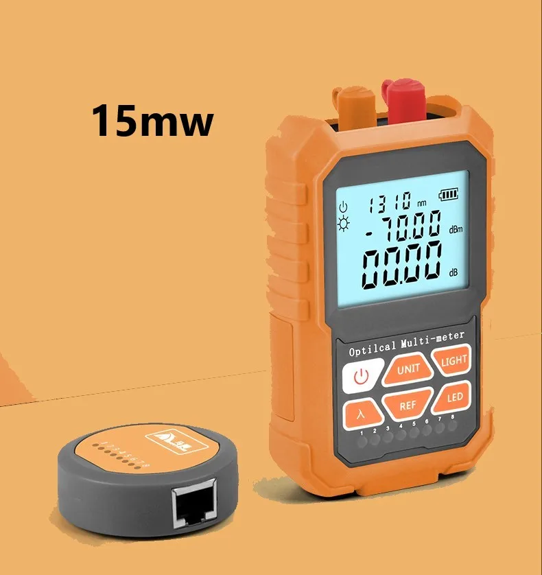 

3in1 Optical Power Meter Visual Fault Locator Network Cable Test optical fiber tester15mw VFL Fiber Optic Power Meter Ftth Tool
