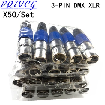 

50set / 3-PIN DMX XLR, stage lights accessories 100% new