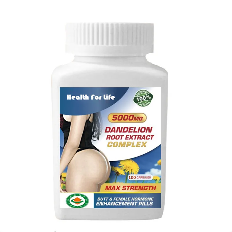 

Bigger Bum Butt Enlargement Dandelion Root Extract Comple x 100 count/Bottle