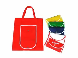 [Бесплатная логотип] Новый Земля-дружественных фирменные сложенный нетканые сумки для магазинов/супермаркет/торговый центр 40*30*10 см, 500